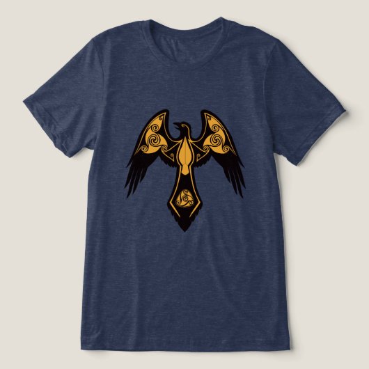 Norse Raven Tri-Blend Shirt (Design voorkant)