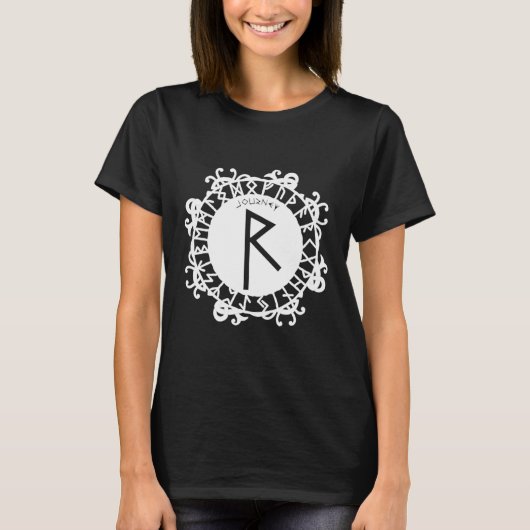 Norse Rune Journey RAIDHO Viking Rune Symbol Celti T-shirt (Voorkant)