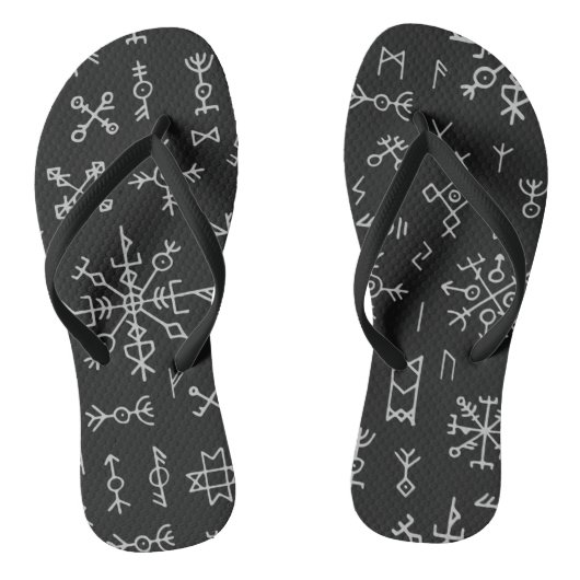Norse Runes Teenslippers (Voetbed)