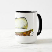 Norse Sailing Ship Coffee Mok (Voorkant rechts)