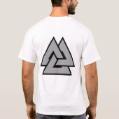 Norse Valknut Symbol Shirt (Achterkant)