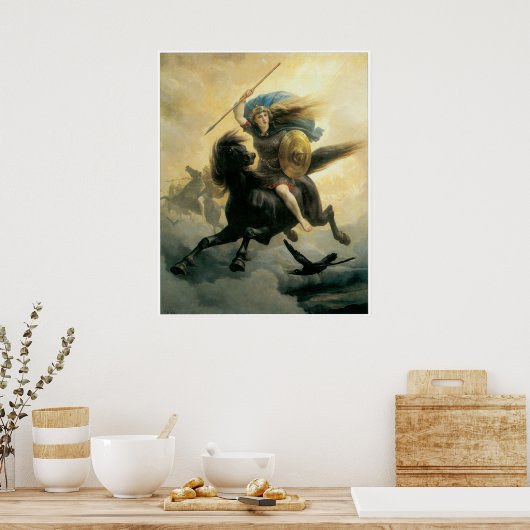 Norse Valkyrie Poster (Keuken)