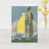 Norse van Freya van de godin Heidens Wenskaart Kaart (Gele Bloem)