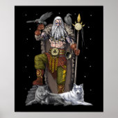 Norse Viking God Odin Poster (Voorkant)