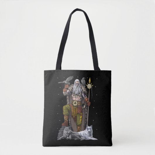 Norse Viking God Odin Tote Bag (Voorkant)