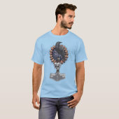 Norse Viking Raven Hammer T-shirt (Voorkant volledig)