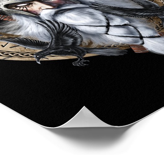 Norse Warrior God Odin Poster (Hoek)
