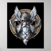 Norse Warrior God Odin Poster (Voorkant)