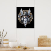 Norse Warrior God Odin Poster (Keuken)