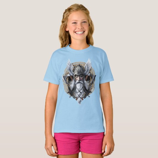 Norse Warrior God Odin T-shirt (Voorkant volledig)