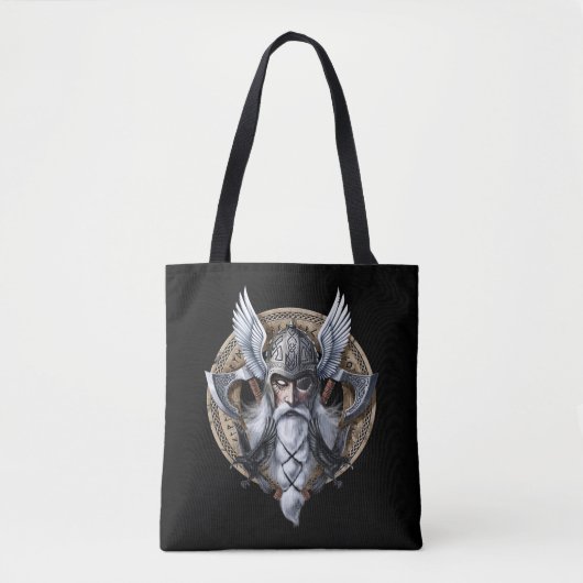 Norse Warrior God Odin Tote Bag (Voorkant)