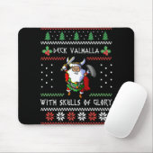 Norse Xmas Christmas Viking Deck Vhalla With Skull Muismat (Met muis)