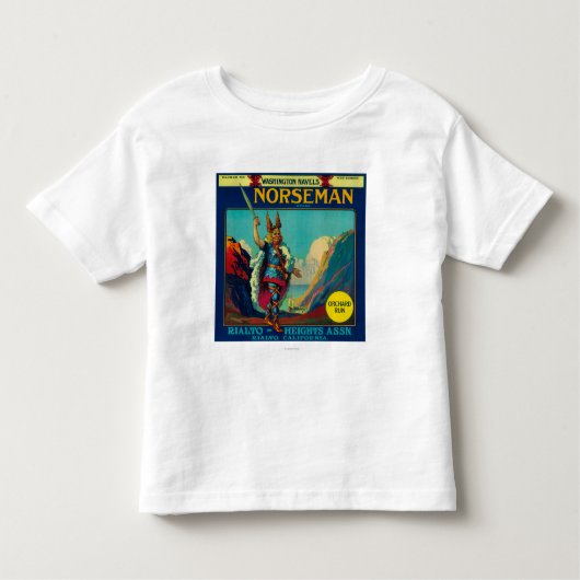 Norseman Oranje LabelRialto, CA Kinder Shirts (Voorkant)
