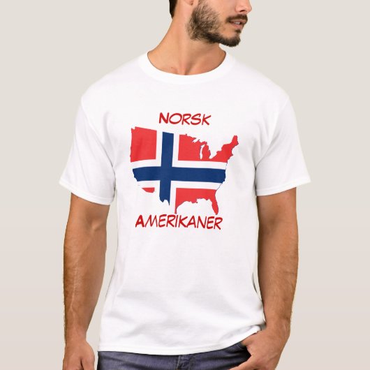 Norsk Amerikaan T-shirt (Voorkant)