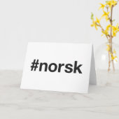 NORSK Hashtag Kaart (Gele Bloem)