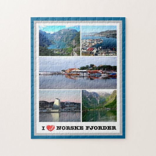 Norske Fjorder - Noorwegen - I Love - Legpuzzel (Verticaal)