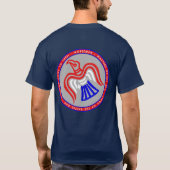 Norsperma - Viking Raven Red White en Blue Shirt (Achterkant)