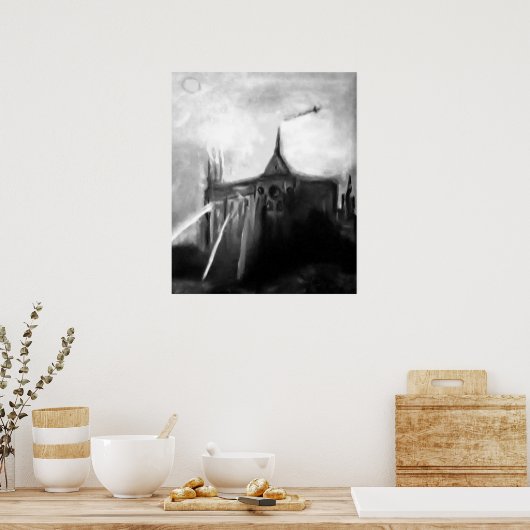 Norte Dame Church Poster (Keuken)