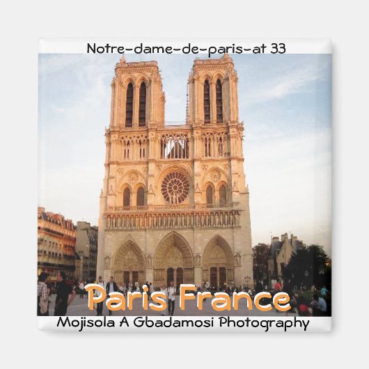 Norte-dame-de-paris-at 33 (Mojisola A Gbadamosi) Magneet (Voorkant)