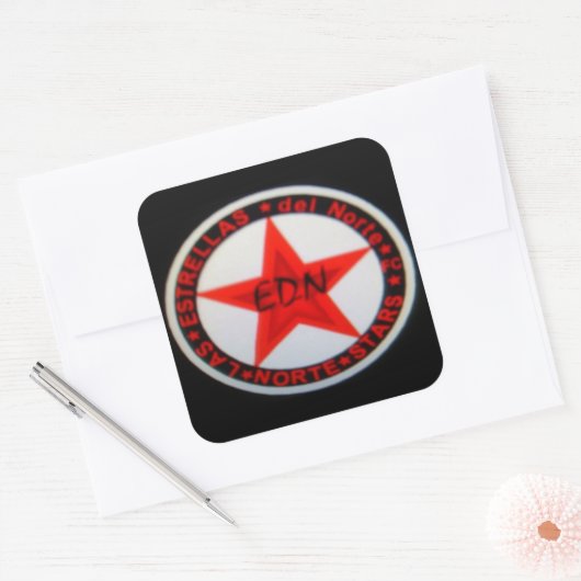 Norte_Stars Vierkante Sticker (Envelop)