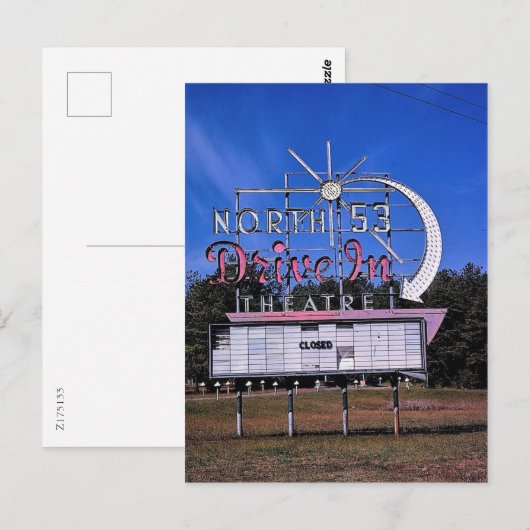 North 53 Drive-In Theatre, Rome, Georgië Briefkaart (Voorkant / Achterkant)