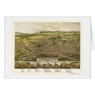North Adams, MA Panoramic Map - 1881