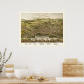 North Adams, MA Panoramic Map - 1881 Poster (Keuken)