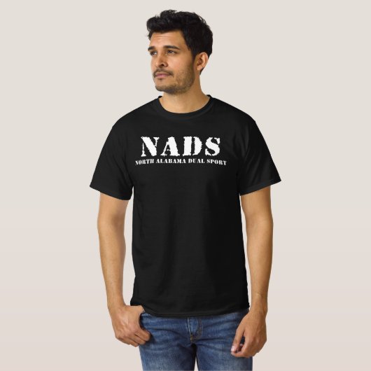 North Alabama Dual Sport - NADS (alleen zwart shir T-shirt (Voorkant volledig)