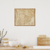 North America 1804 Poster (Keuken)