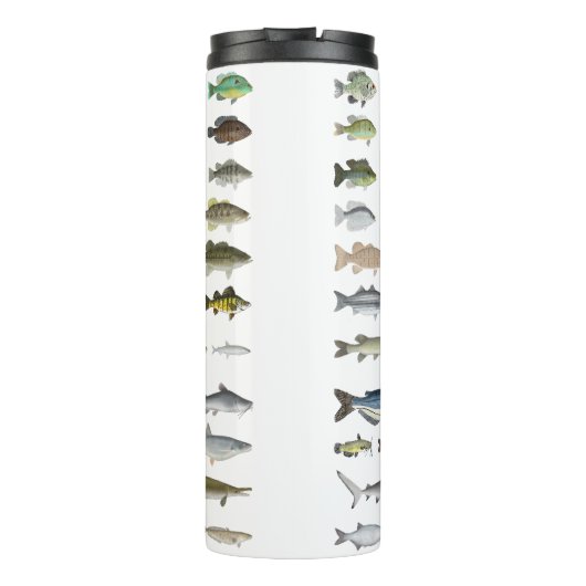 North America Freshwater Fish Group Thermosbeker (Achterkant)