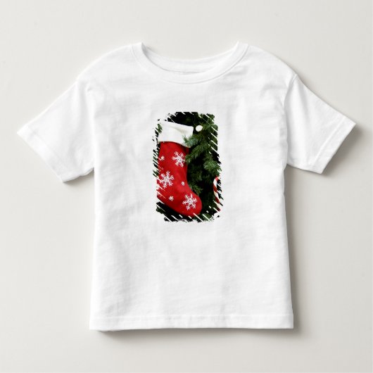 North America. kerstversieringen op boom. 3 Kinder Shirts (Voorkant)