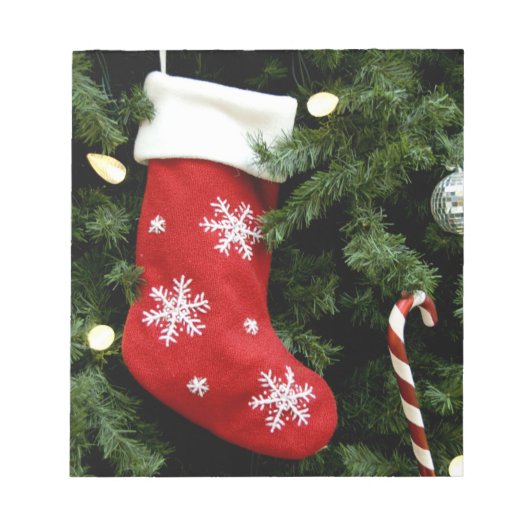 North America. kerstversieringen op boom. 3 Notitieblok (Voorkant)