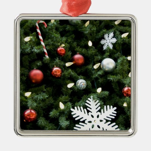 North America. kerstversieringen op boom. 4 Metalen Ornament (Voorkant)
