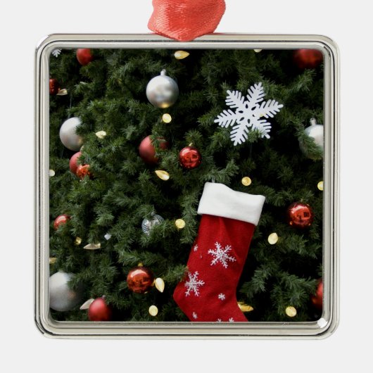 North America. kerstversieringen op boom. 5 Metalen Ornament (Voorkant)