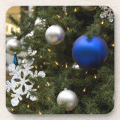 North America. kerstversieringen op boom. Bier Onderzetter (Voorkant)