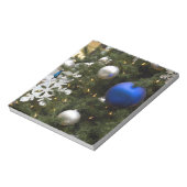 North America. kerstversieringen op boom. Notitieblok (Linkerzijde)