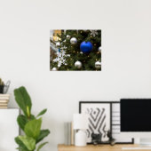 North America. kerstversieringen op boom. Poster (Thuiskantoor)