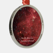 North America Nebula Infrarood Metalen Ornament (Rechts)
