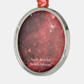North America Nebula Infrarood Metalen Ornament (Links)