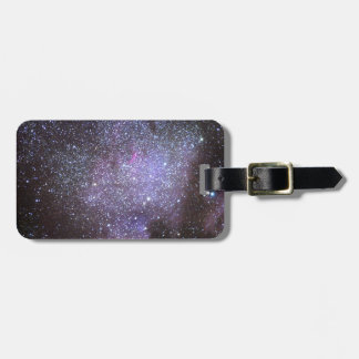 North America Nebula. The Milky way. Bagagelabel