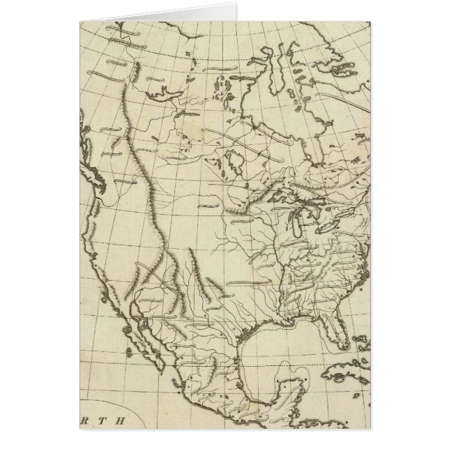 North America outline map (Voorkant)