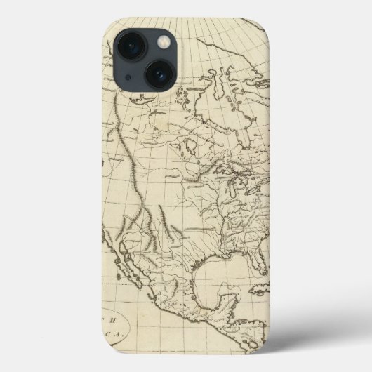 North America outline map Case-Mate iPhone Case (Achterkant)