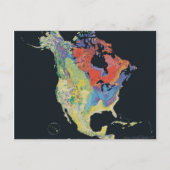 North_america_terrain_2003_map Briefkaart (Voorkant)