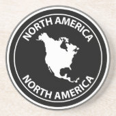 North America Zandsteen Onderzetter (Voorkant)
