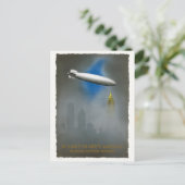 North America Zeppelin Vintage Poster 1937 Briefkaart (Staand voorkant)