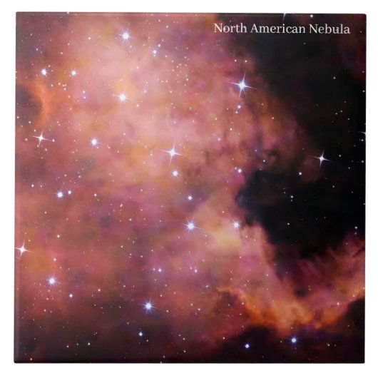 North American Nebula space Tegeltje (Voorkant)