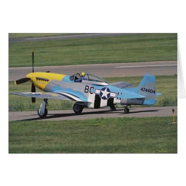 North American P-51 D Dazzling Donna op de (Voorkant Horizontaal)