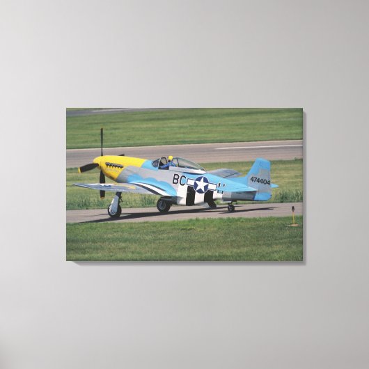 North American P-51 D Dazzling Donna op de Canvas Afdruk (Voorkant)