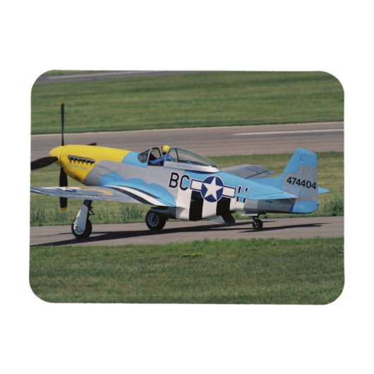 North American P-51 D Dazzling Donna op de Magneet (Horizontaal)