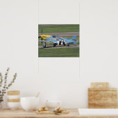 North American P-51 D Dazzling Donna op de Poster (Keuken)